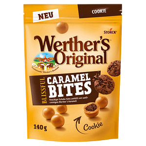 Werther's® Original Blissful Caramel Bites Cookie Karamellbonbons 140,0 g |  office discount