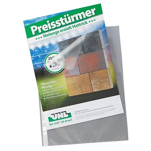 10 DURABLE Prospekthüllen transparent genarbt 10 DURABLE Prospekthüllen transparent genarbt