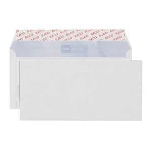 ELCO Briefumschläge Premium DIN lang+ ohne Fenster hochweiß haftklebend 500  St.