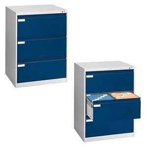CP Hängeregistraturschrank blau/grau 3 Schubladen CP Hängeregistraturschrank blau/grau 3 Schubladen