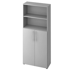 HAMMERBACHER Altus Regalschrank grau/grau 3 Fachböden HAMMERBACHER Altus Regalschrank grau/grau 3 Fachböden
