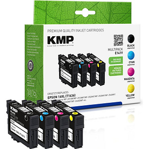 KMP E141V schwarz, cyan, magenta, gelb Druckerpatronen kompatibel