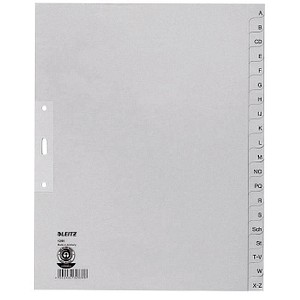 10 LEITZ Ordnerregister 1201 DIN A4 Vollformat, Überbreite A-Z grau 20-teilig 10 LEITZ Ordnerregister 1201 DIN A4 Vollformat, Überbreite A-Z grau 20-teilig