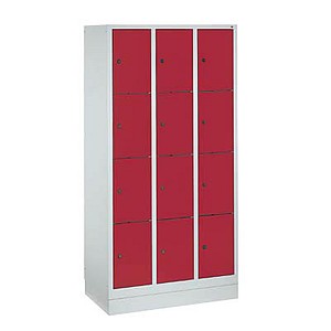 CP Schließfachschrank rot/grau CP Schließfachschrank rot/grau