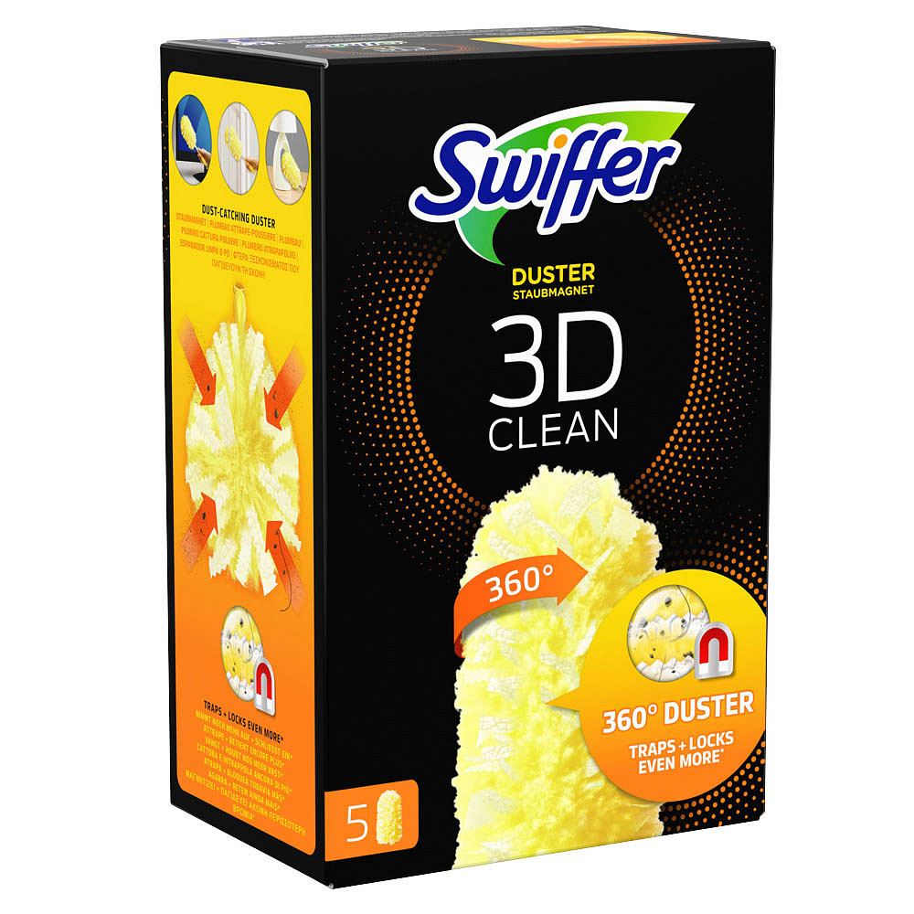 Swiffer DUSTER STAUBMAGNET 360 3D Clean Staubfangtücher Mikrofaser, 5  Tücher