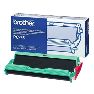 brother PC-75 schwarz Thermo-Druckfolie 1 Rolle brother PC-75 schwarz Thermo-Druckfolie 1 Rolle