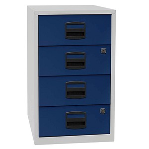BISLEY Home Standcontainer lichtgrau, oxfordblau 4 Auszüge BISLEY Home Standcontainer lichtgrau, oxfordblau 4 Auszüge