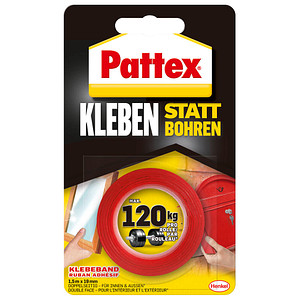 Pattex Kleben statt Bohren doppelseitiges Klebeband weiß 19,0 mm x 1,5 m 1  St.