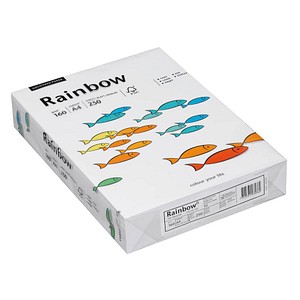 Rainbow Kopierpapier COLOURED PAPER DIN A4 160 g/qm 250 Blatt Rainbow Kopierpapier COLOURED PAPER DIN A4 160 g/qm 250 Blatt