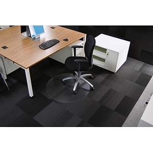 Rollsafe Bodenschutzmatte für Teppichböden rund, 90,0 x 90,0 cm Rollsafe Bodenschutzmatte für Teppichböden rund, 90,0 x 90,0 cm