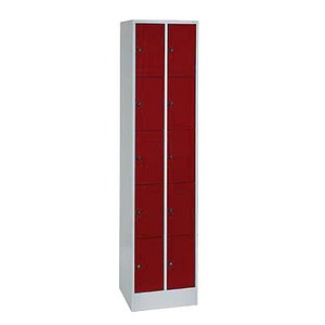 CP Schließfachschrank rot/grau CP Schließfachschrank rot/grau