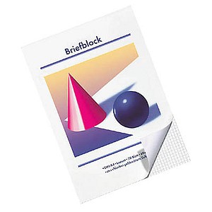 10 Briefblöcke Kugel und Kegel ungelocht DIN A4 kariert 10 Briefblöcke Kugel und Kegel ungelocht DIN A4 kariert