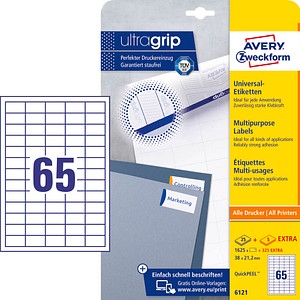 AKTION: 1.625 AVERY Zweckform Etiketten 6121 weiß + GRATIS 325 Etiketten AKTION: 1.625 AVERY Zweckform Etiketten 6121 weiß + GRATIS 325 Etiketten
