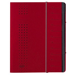 5 ELBA Ordnungsmappen chic 12 Fächer rot 5 ELBA Ordnungsmappen chic 12 Fächer rot