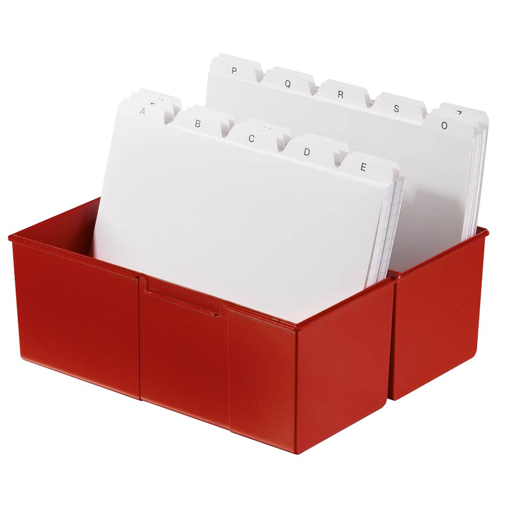 Herlitz Karteikasten DIN A5 Blau - Lernbox Für 350 Karteikarten