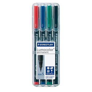 STAEDTLER Lumocolor Folienstifte-Set farbsortiert permanent 4 St. STAEDTLER Lumocolor Folienstifte-Set farbsortiert permanent 4 St.