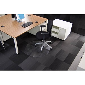 Rollsafe Bodenschutzmatte für Teppichböden rund, 60,0 x 60,0 cm Rollsafe Bodenschutzmatte für Teppichböden rund, 60,0 x 60,0 cm