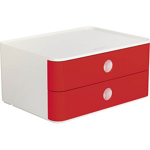 HAN Schubladenbox Smart Box ALLISON rot 1120-17, DIN A5 mit 2 Schubladen