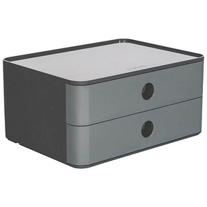 HAN Schubladenbox Smart Box ALLISON granite grey 1120-19, DIN A5 mit 2 Schubladen