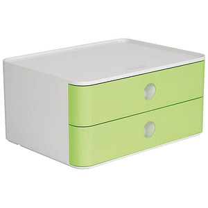HAN Schubladenbox Smart Box ALLISON grün 1120-80, DIN A5 mit 2 Schubladen