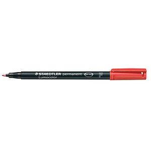 10 STAEDTLER Lumocolor Folienstifte rot 0,6 mm permanent 10 STAEDTLER Lumocolor Folienstifte rot 0,6 mm permanent