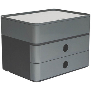 HAN Schubladenbox Smart Box plus ALLISON granite grey 1100-19, DIN A5 mit 3 Schubladen