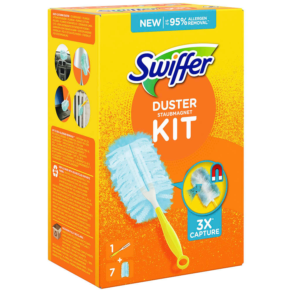 Swiffer DUSTER STAUBMAGNET KIT Staubfangtücher Mikrofaser, 1 Set