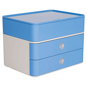 HAN Schubladenbox Smart Box plus ALLISON sky blue 1100-84, DIN A5 mit 3 Schubladen