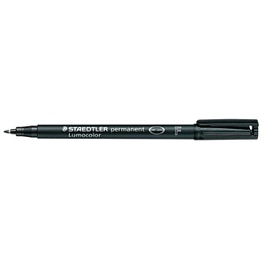 10 STAEDTLER Lumocolor Folienstifte schwarz 0,6 mm permanent 10 STAEDTLER Lumocolor Folienstifte schwarz 0,6 mm permanent