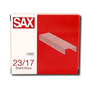 1.000 sax design Heftklammern 23/17 1.000 sax design Heftklammern 23/17