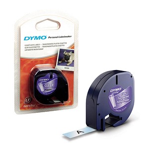DYMO Beschriftungsband LetraTag 16951 S0721530, 12 mm schwarz auf transparent DYMO Beschriftungsband LetraTag 16951 S0721530, 12 mm schwarz auf transparent