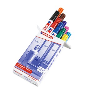 10 edding 3000 Permanentmarker farbsortiert 1,5 - 3,0 mm 10 edding 3000 Permanentmarker farbsortiert 1,5 - 3,0 mm