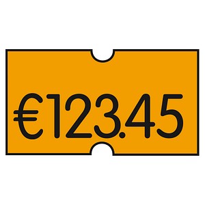 METO Preisetiketten Etikettenrollen leuchtorange 36 Rollen METO Preisetiketten Etikettenrollen leuchtorange 36 Rollen