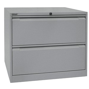 BISLEY Hängeregistraturschrank silber/silber 2 Schubladen BISLEY Hängeregistraturschrank silber/silber 2 Schubladen