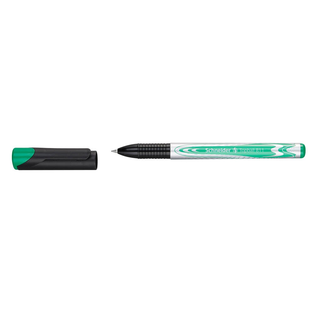 Schneider Topball 811 Tintenroller grün/silber 0,5 mm, Schreibfarbe: grün,  1 St.