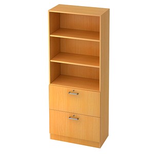 HAMMERBACHER 7300 CE Regalschrank buchebuche 2 Fachböden SZ Metall Regal buche 6 Fachböden günstig online kaufen