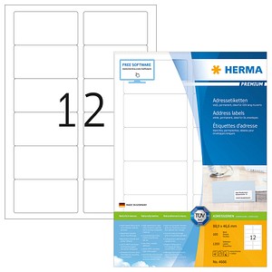 1.200 HERMA Etiketten 4666 weiß 1.200 HERMA Etiketten 4666 weiß