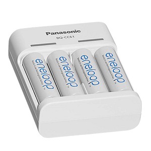 eneloop BQ CC61 Akku Ladegerät günstig online kaufen ENELOOP USB Ladegerät BQ CC61 weiß für 2 oder 4 Akkus Mignon