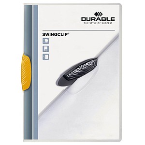 25 DURABLE Klemmhefter SWINGCLIP gelb DIN A4 25 DURABLE Klemmhefter SWINGCLIP gelb DIN A4