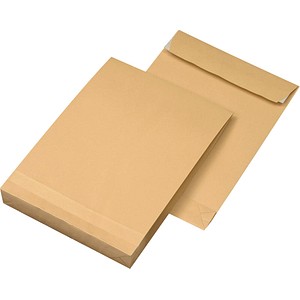 MAILmedia Faltenversandtaschen DIN B4 ohne Fenster braun mit 4,0 cm Falte, 100 St. MAILmedia Faltenversandtaschen DIN B4 ohne Fenster braun mit 4,0 cm Falte, 100 St.