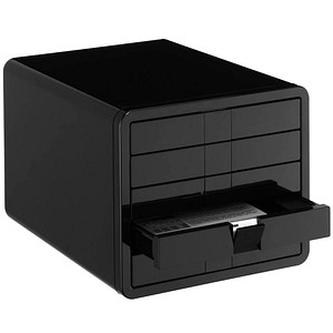HAN Schubladenbox iBox schwarz 1551-13, DIN C4 mit 5 Schubladen