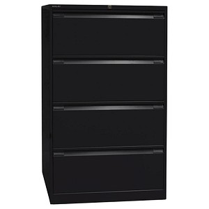 BISLEY Hängeregistraturschrank schwarz/schwarz 4 Schubladen BISLEY Hängeregistraturschrank schwarz/schwarz 4 Schubladen