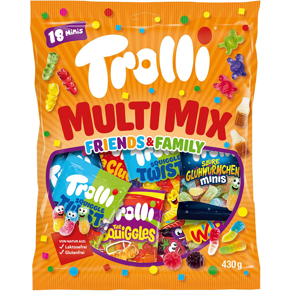 Trolli MULTI MIX Friends & Family Fruchtgummi 430,0 g