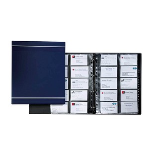 DURABLE Visitenkarten-Ringbuch VISIFIX A4 blau DURABLE Visitenkarten-Ringbuch VISIFIX A4 blau