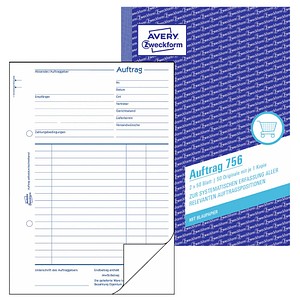 AVERY Zweckform Formularbücher 756 Auftrag AVERY Zweckform Formularbücher 756 Auftrag