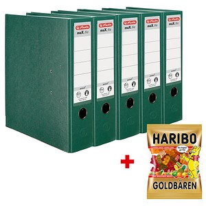 Aktion 5 Herlitz Max File Protect Ordner Grun Kunststoff 8 0 Cm Din A4 Gratis Haribo Goldbaren 100 G Gunstig Online Kaufen Office Discount