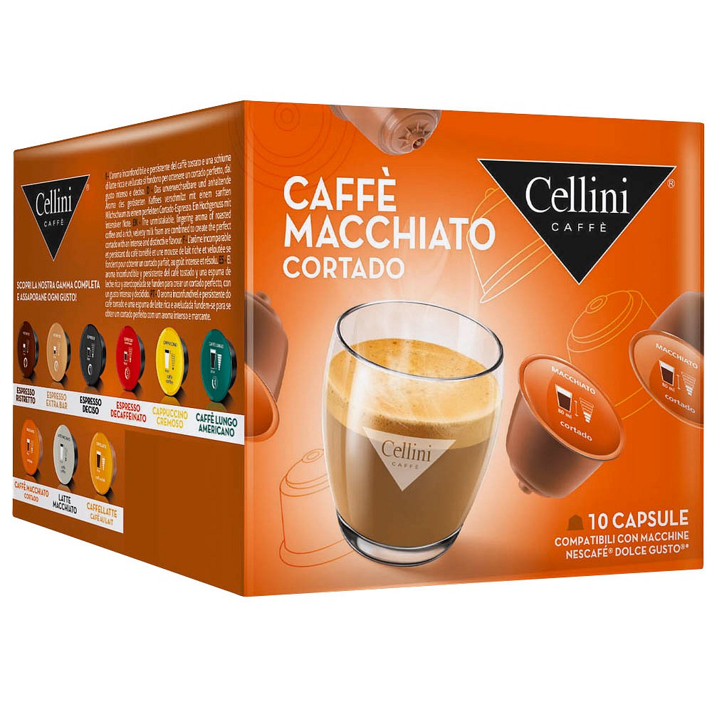 Cellini CAFFÈ MACCHIATO Kaffeekapseln 10 Portionen | office discount