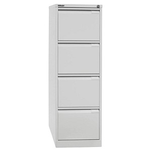 BISLEY Hängeregistraturschrank grau/grau 4 Schubladen BISLEY Hängeregistraturschrank grau/grau 4 Schubladen