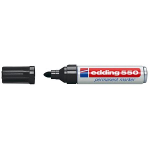 edding 550 Permanentmarker schwarz 3,0 - 4,0 mm edding 550 Permanentmarker schwarz 3,0 - 4,0 mm