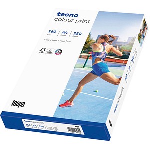 tecno Laserpapier colour print DIN A4 160 g/qm 250 Blatt tecno Laserpapier colour print DIN A4 160 g/qm 250 Blatt